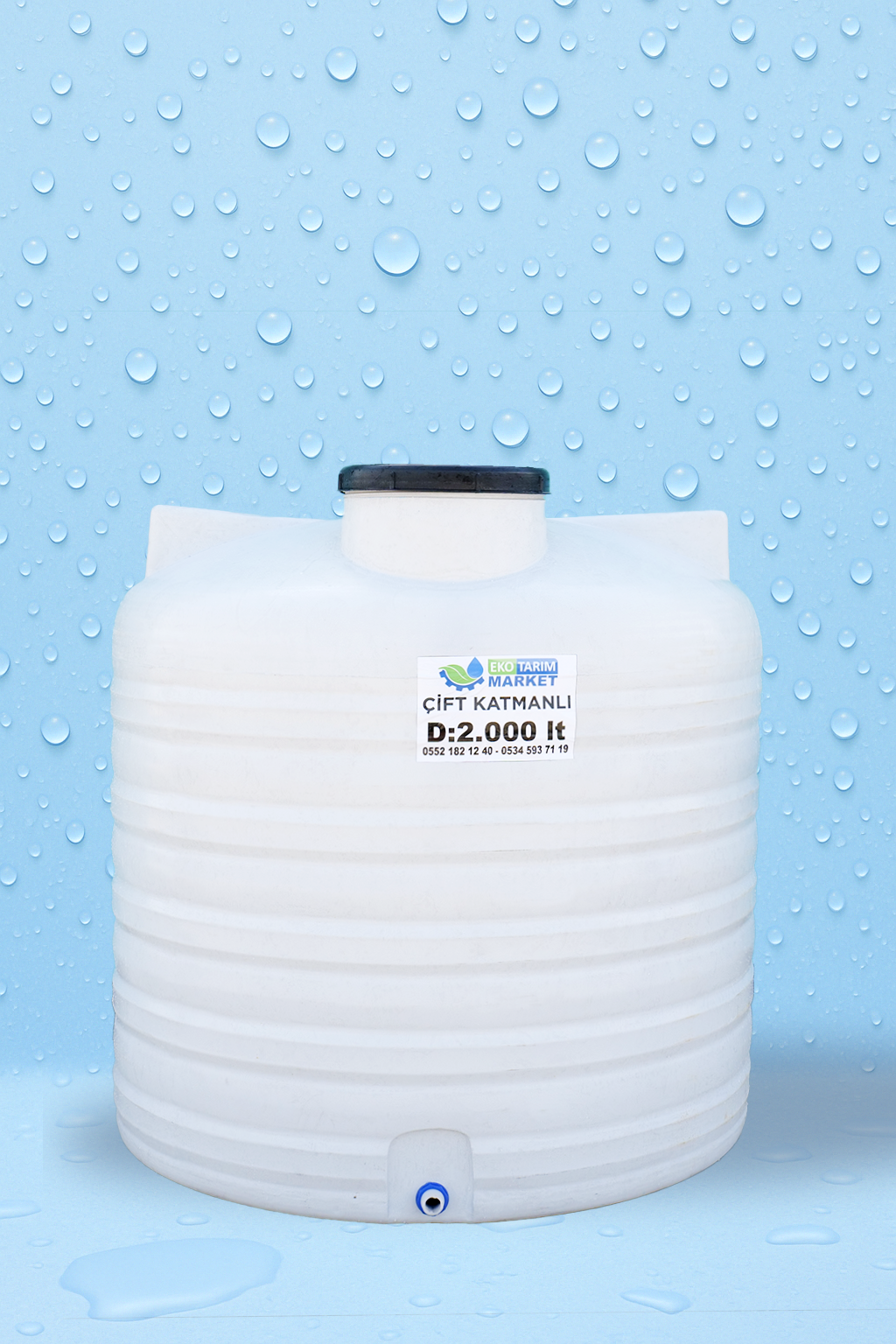 2000 LT Dikey Su Deposu 15 2000-BG-byz